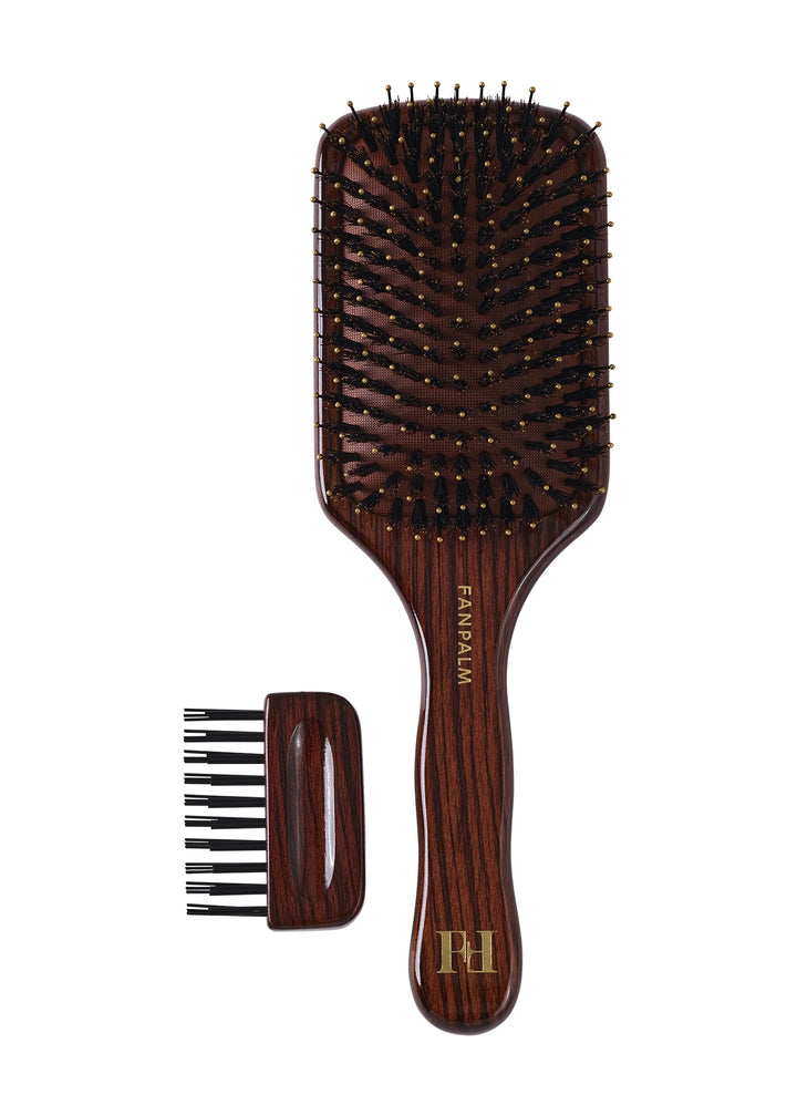 Beech Wood Boar- & Nylon Hairbrush