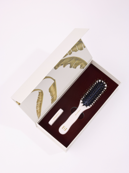 Beech Wood Boar- & Nylon Hairbrush Tall Slim